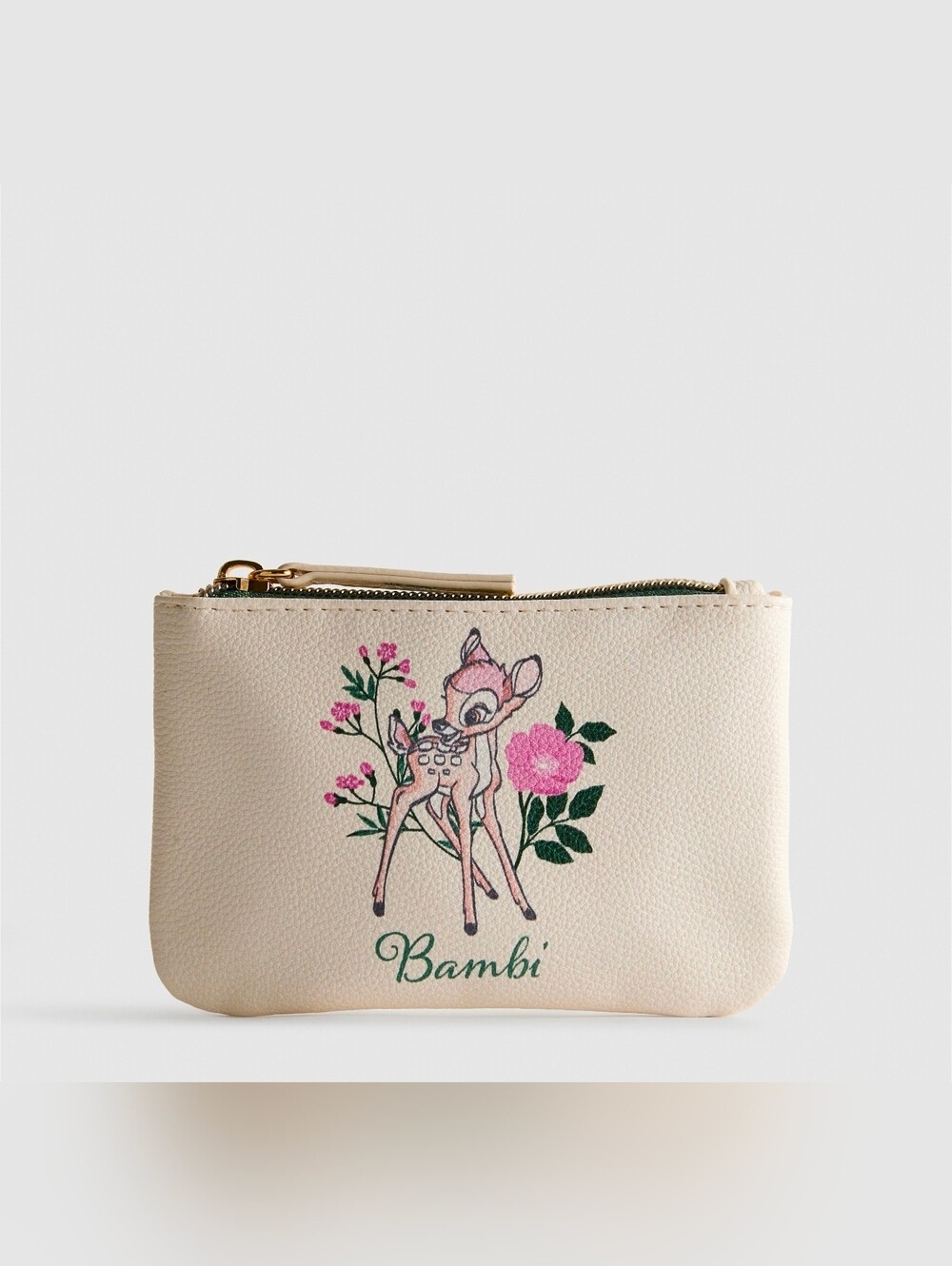 Disney Bambi Cream Floral Coin Pouch, Faux Leather, Primark